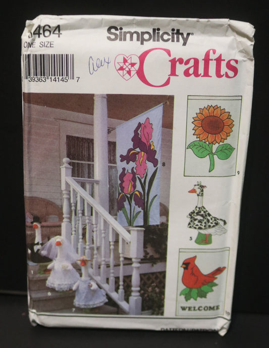 Simplicity 8464 Lawn Geese CLothes and Banners Sewing Pattern UNCUT