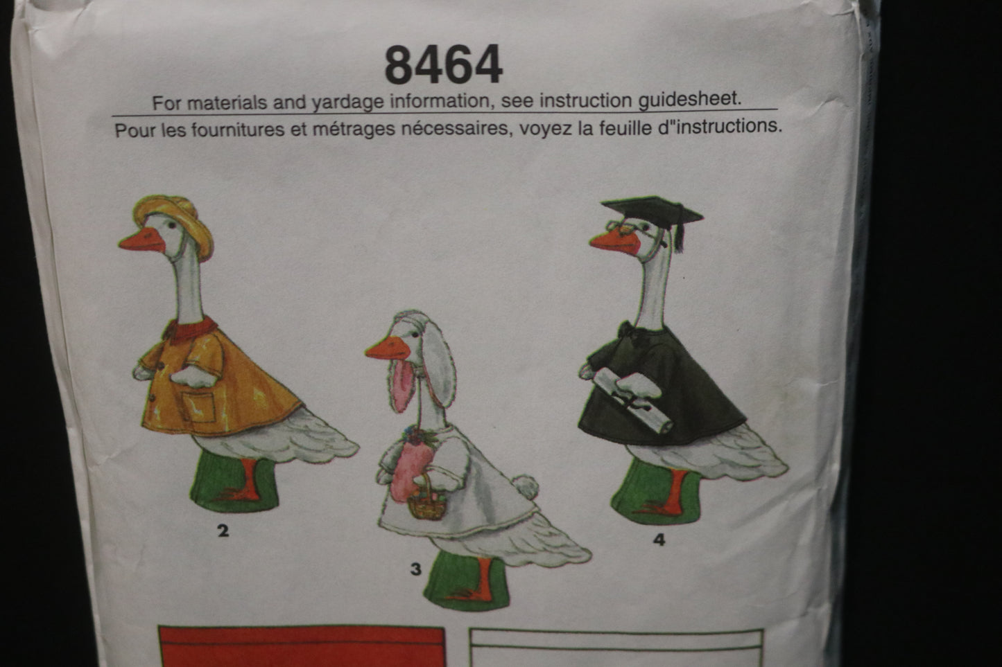 Simplicity 8464 Lawn Geese CLothes and Banners Sewing Pattern UNCUT