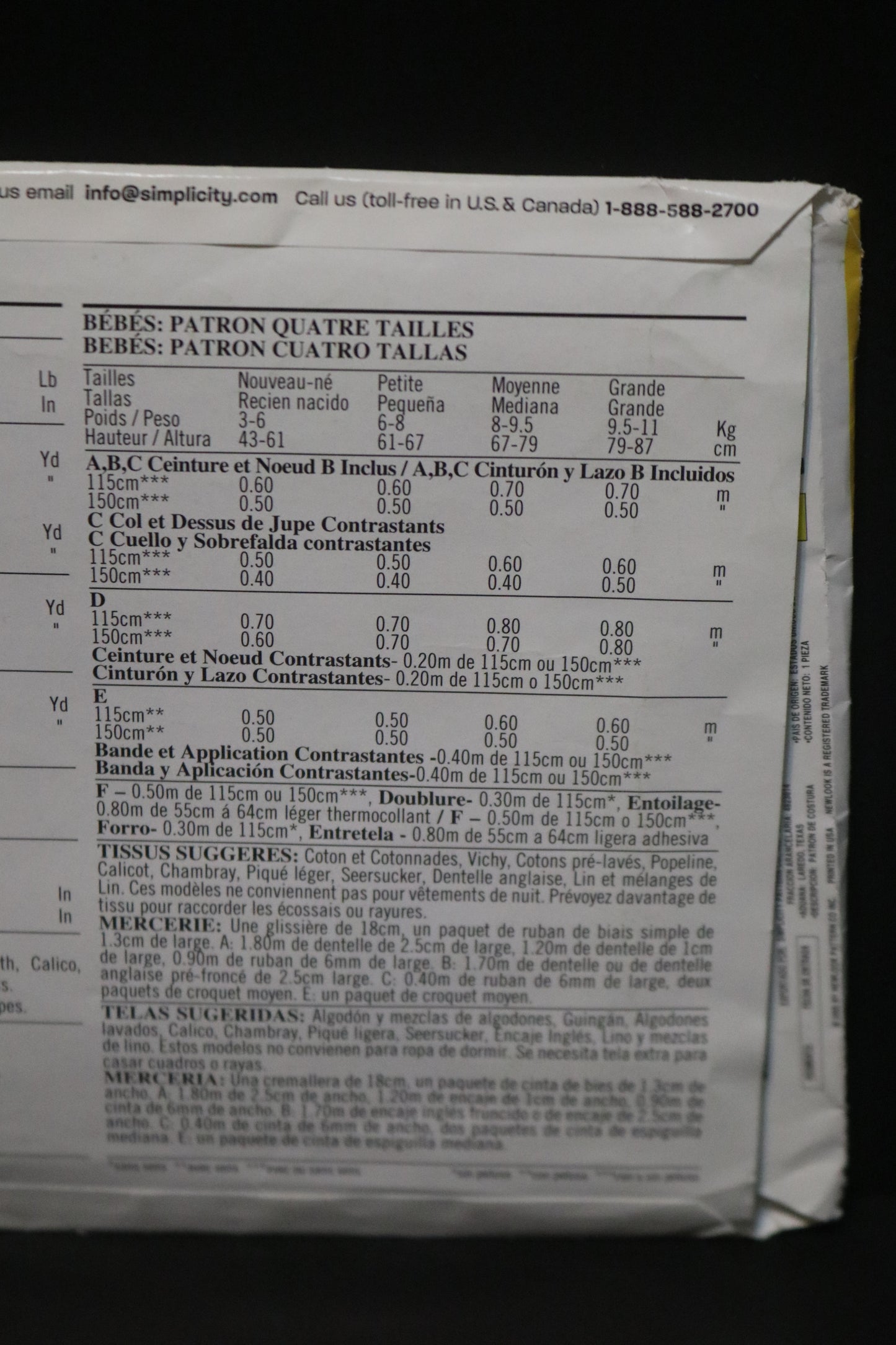 New look 6472 Infants Dress Panties and Hat Sewing Pattern - UNCUT - Size NB S M L