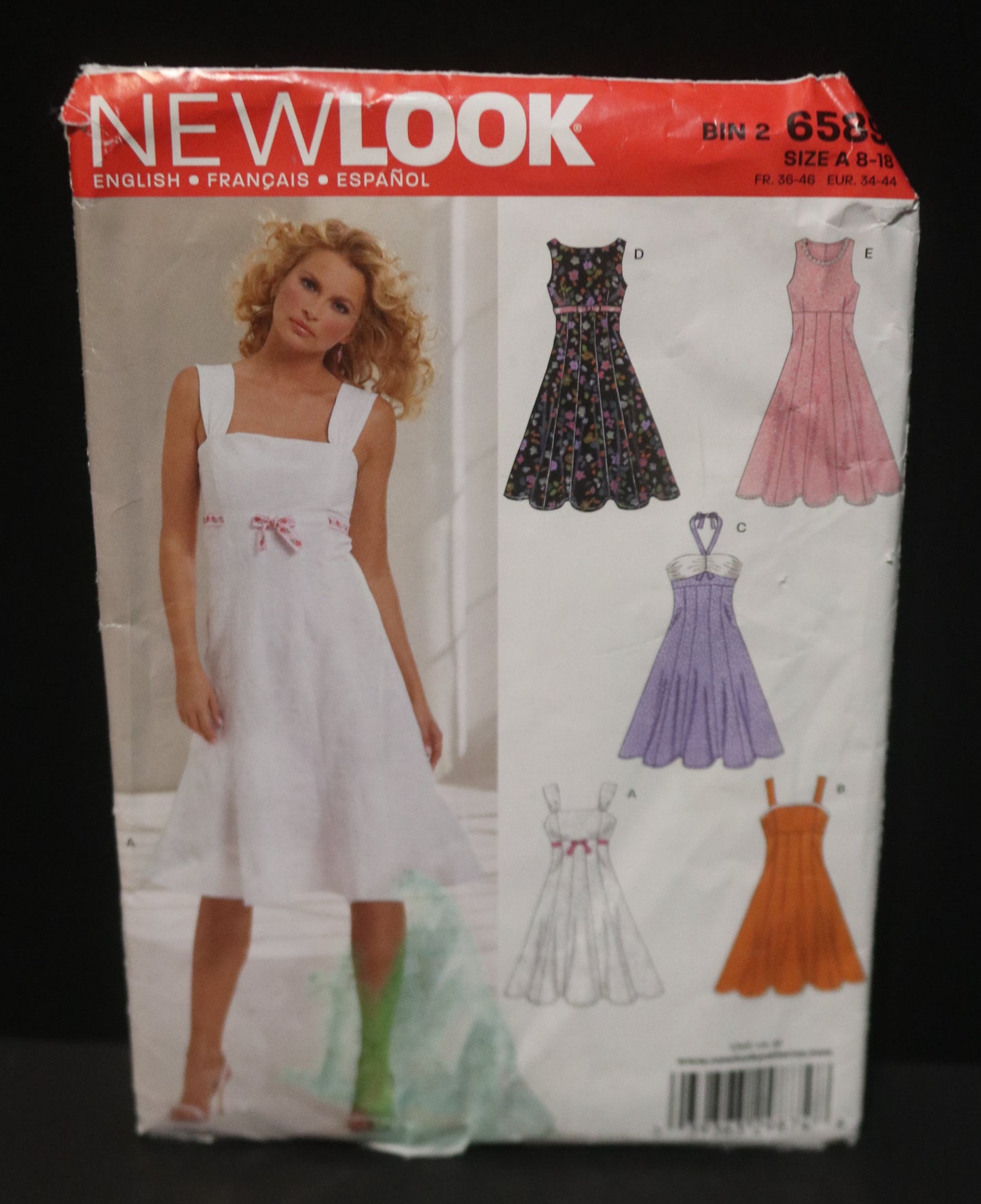 New Look 6589 isses Dress Sewing Pattern - UNCUT - Size 8 - 18