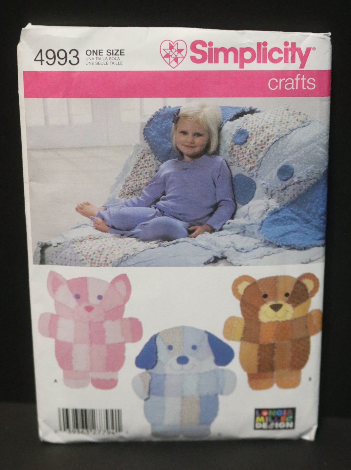 Simplicity 4993 Rag Quilt Wall Hangings or Throws Sewing Pattern UNCUT