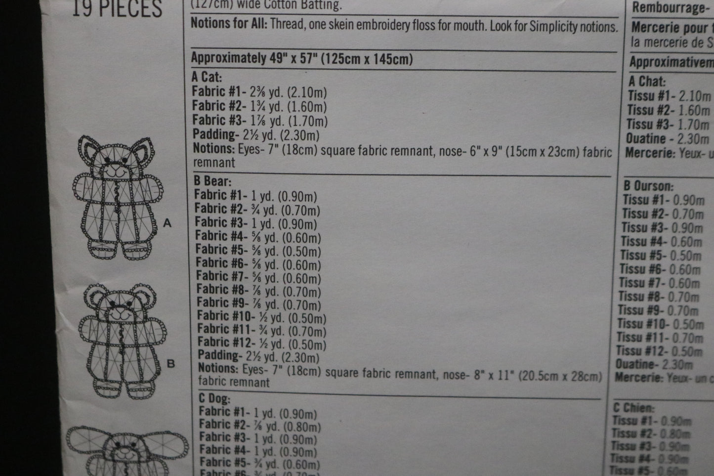 Simplicity 4993 Rag Quilt Wall Hangings or Throws Sewing Pattern UNCUT