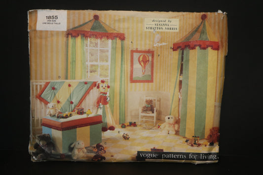 Vogue 1855  Patterns for living Circus Baby Room Sewing Pattern - UNCUT