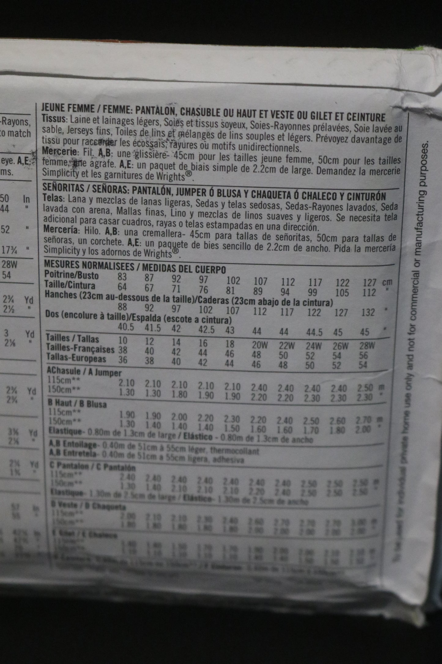 Simplicity 2866 Womens Pants Jumper or Top and Jacket or Vest and Belt Sewing Pattern UNCUT Size 20W - 28W