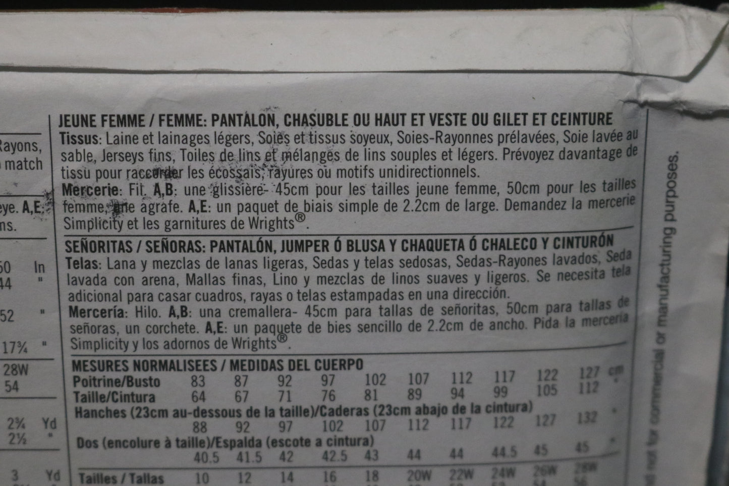 Simplicity 2866 Womens Pants Jumper or Top and Jacket or Vest and Belt Sewing Pattern UNCUT Size 20W - 28W