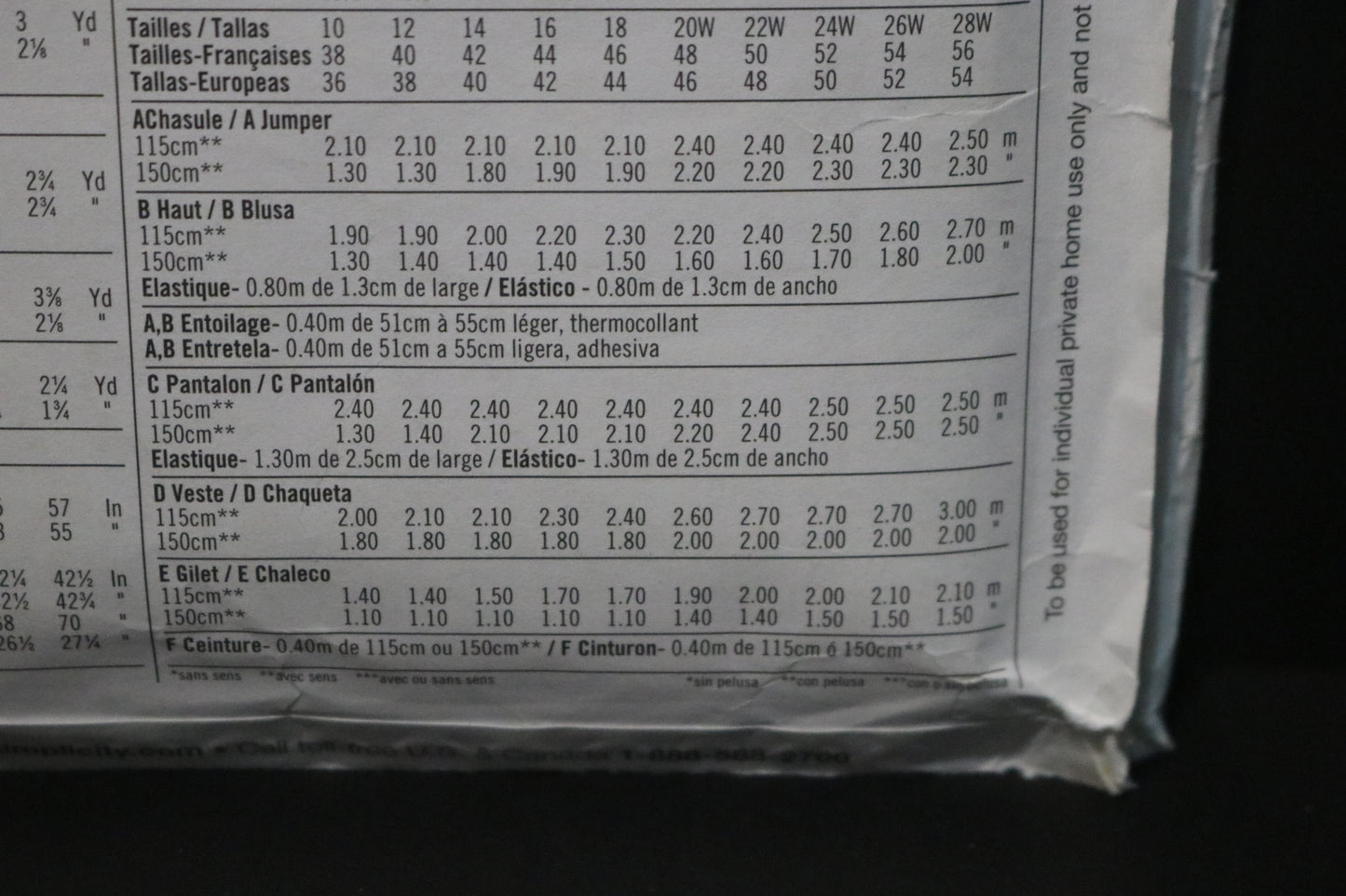 Simplicity 2866 Womens Pants Jumper or Top and Jacket or Vest and Belt Sewing Pattern UNCUT Size 20W - 28W