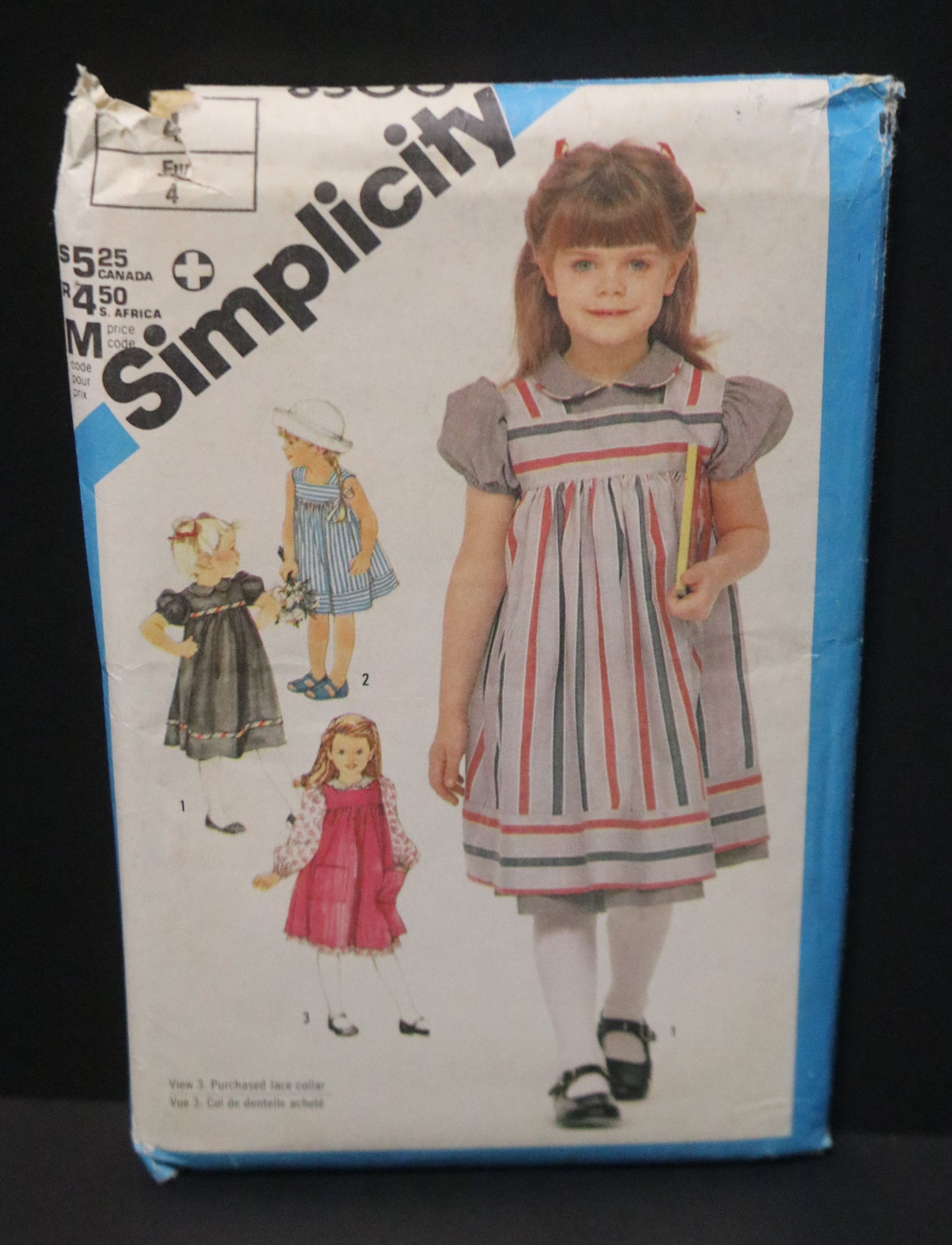 Simplicity 6500 Childs Dress and Sundress or Jumper Sewing Pattern UNCUT Size 4