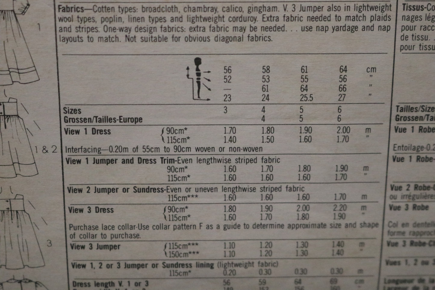 Simplicity 6500 Childs Dress and Sundress or Jumper Sewing Pattern UNCUT Size 4