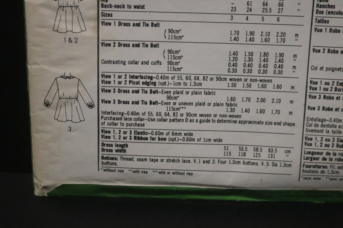 Simplicity 9988 Childs Pullover Dress Sewing Pattern - UNCUT Size 6