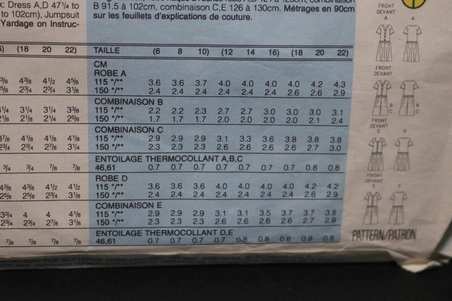 Butterick 6781 Misses Dress and Jumpsuit Sewing Pattern UNCUT Size 18 20 22