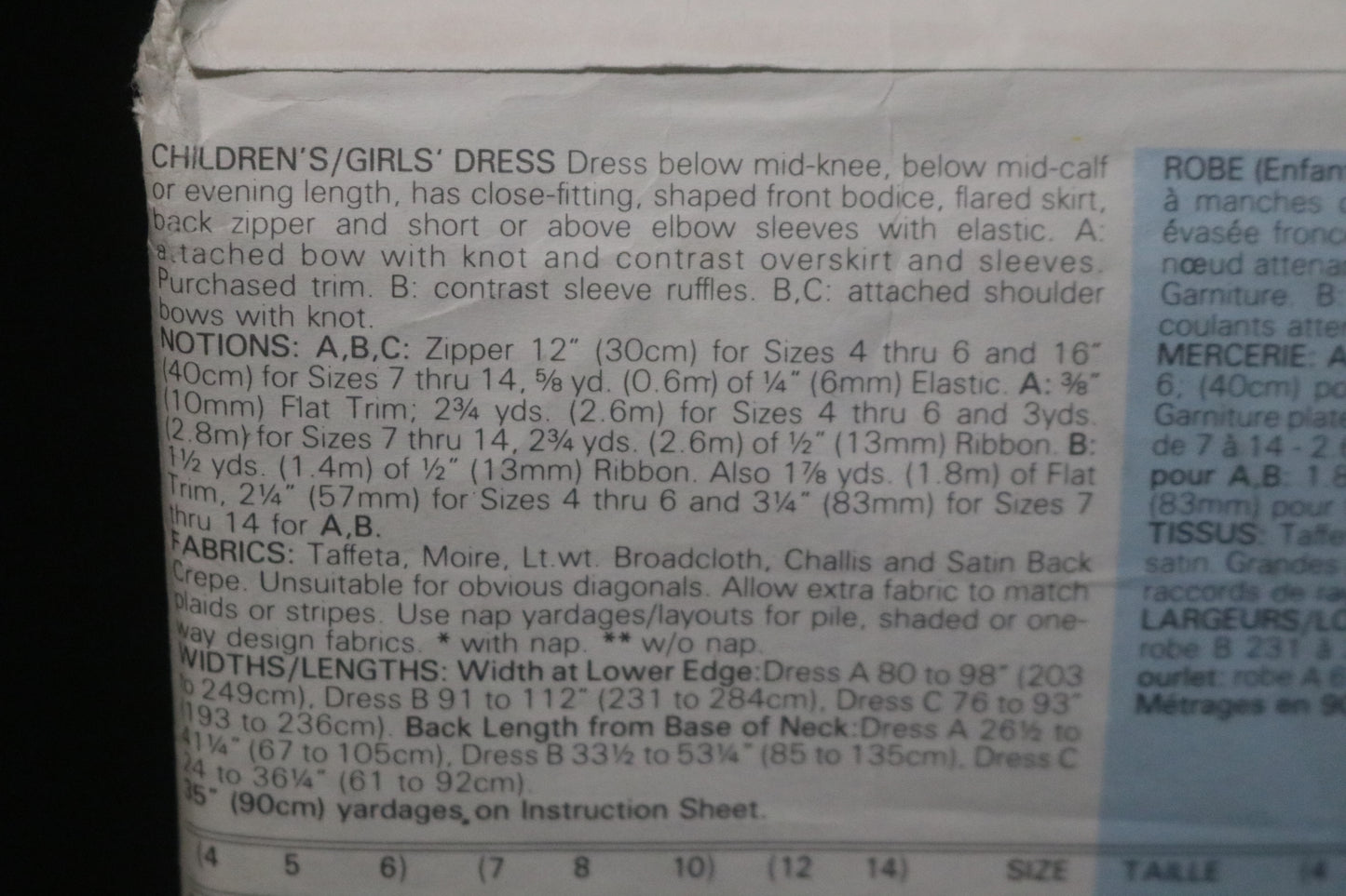 Butterick 5962 Girls Dress Sewing Pattern - UNCUT Size 7 8 10