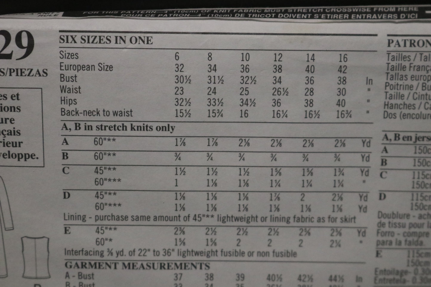 New Look 6029  Misses Jacket Top Pants and Skirt Sewing Pattern  - UNCUT - Size 6  - 16