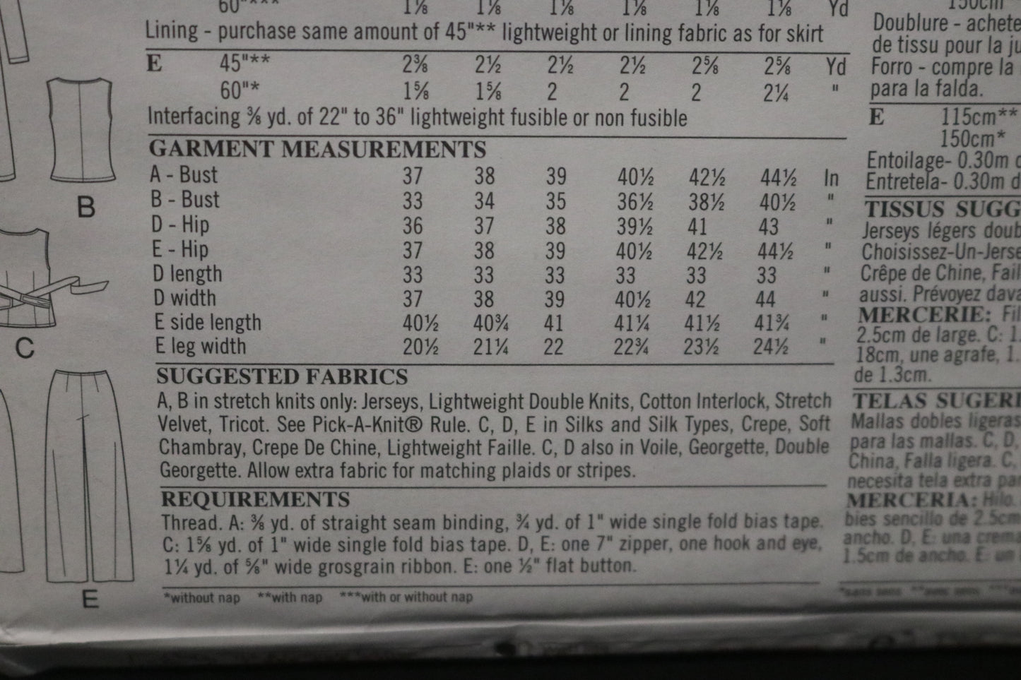 New Look 6029  Misses Jacket Top Pants and Skirt Sewing Pattern  - UNCUT - Size 6  - 16