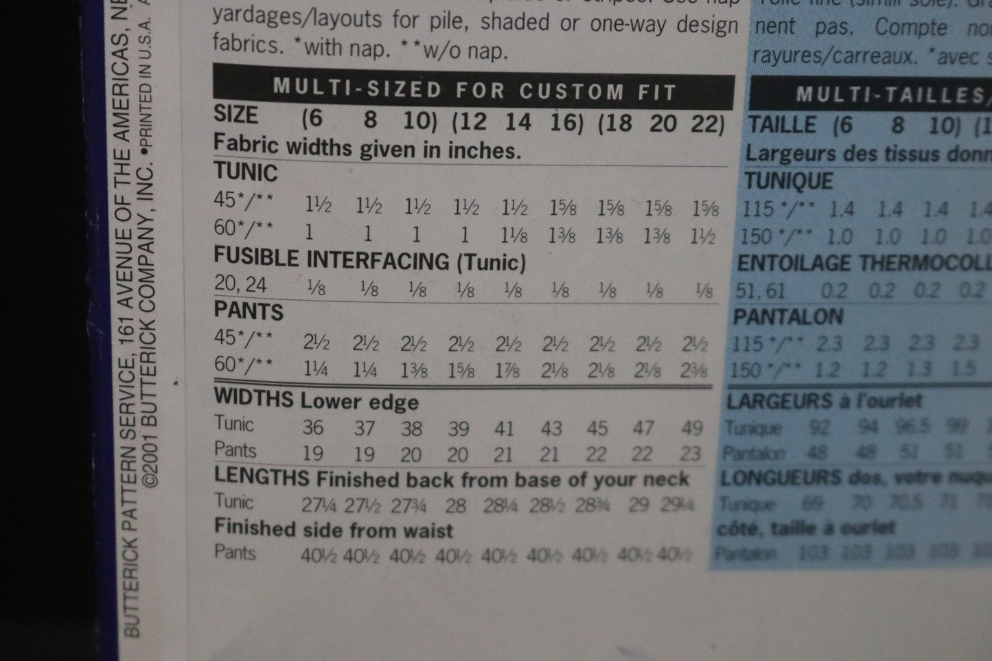 See and Sew 3169 Misses / Misses Petite Tunic and Pants Sewing Pattern UNCUT Size 12 14 16