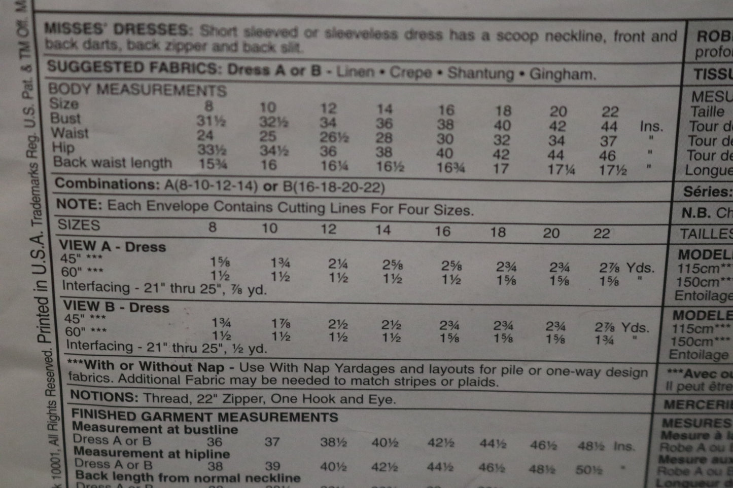 Stitch n Save 2460 Misses Dresses Sewing Pattern - UNCUT - Size 16 18 20 22