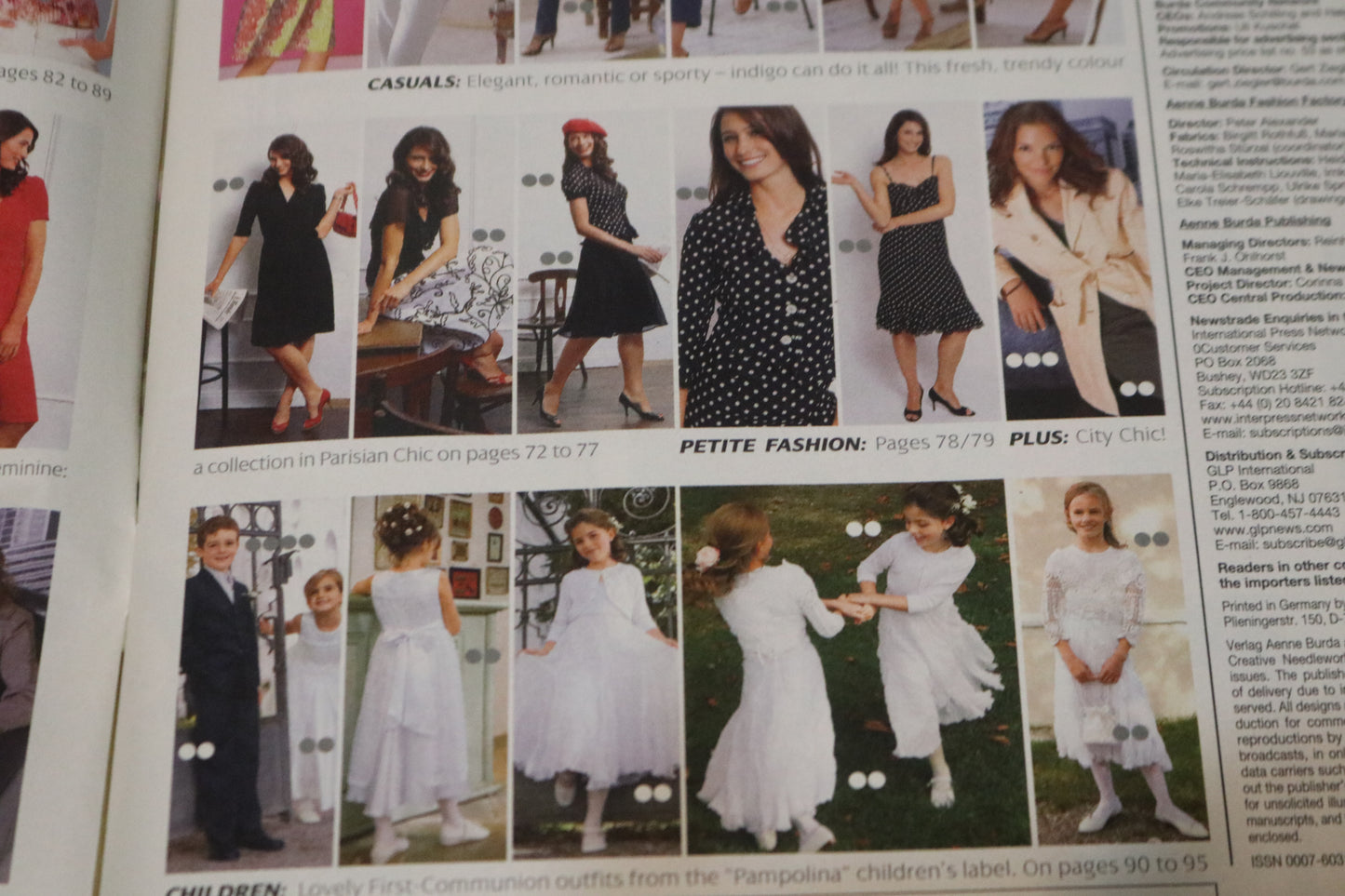 ENGLISH Febraury 2007 Burda A World of Fashion Sewing Magazine with Pattern Insert