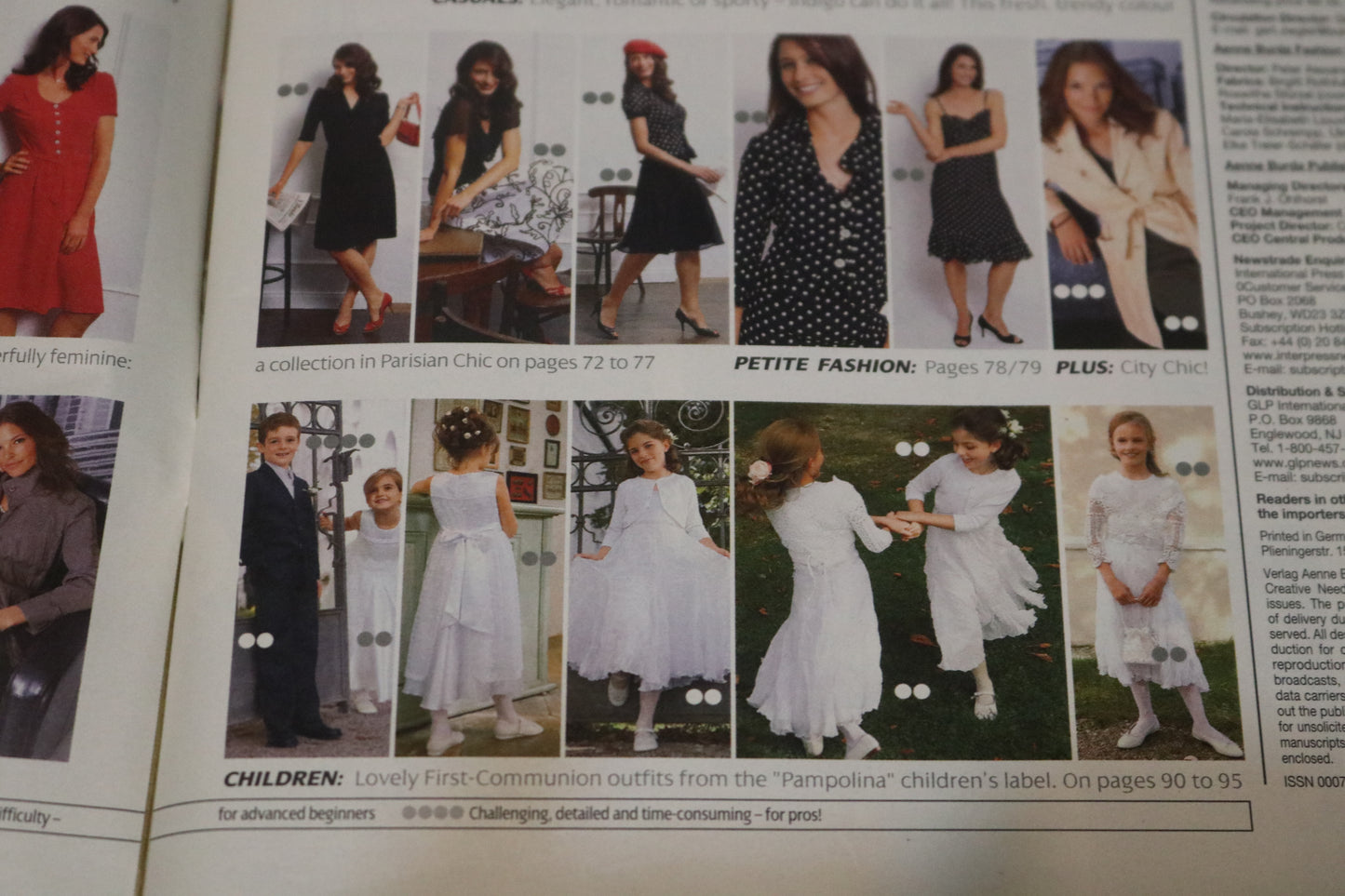 ENGLISH Febraury 2007 Burda A World of Fashion Sewing Magazine with Pattern Insert