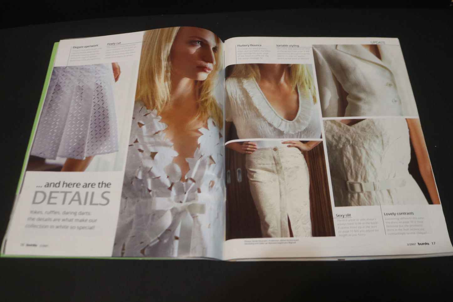 ENGLISH Febraury 2007 Burda A World of Fashion Sewing Magazine with Pattern Insert