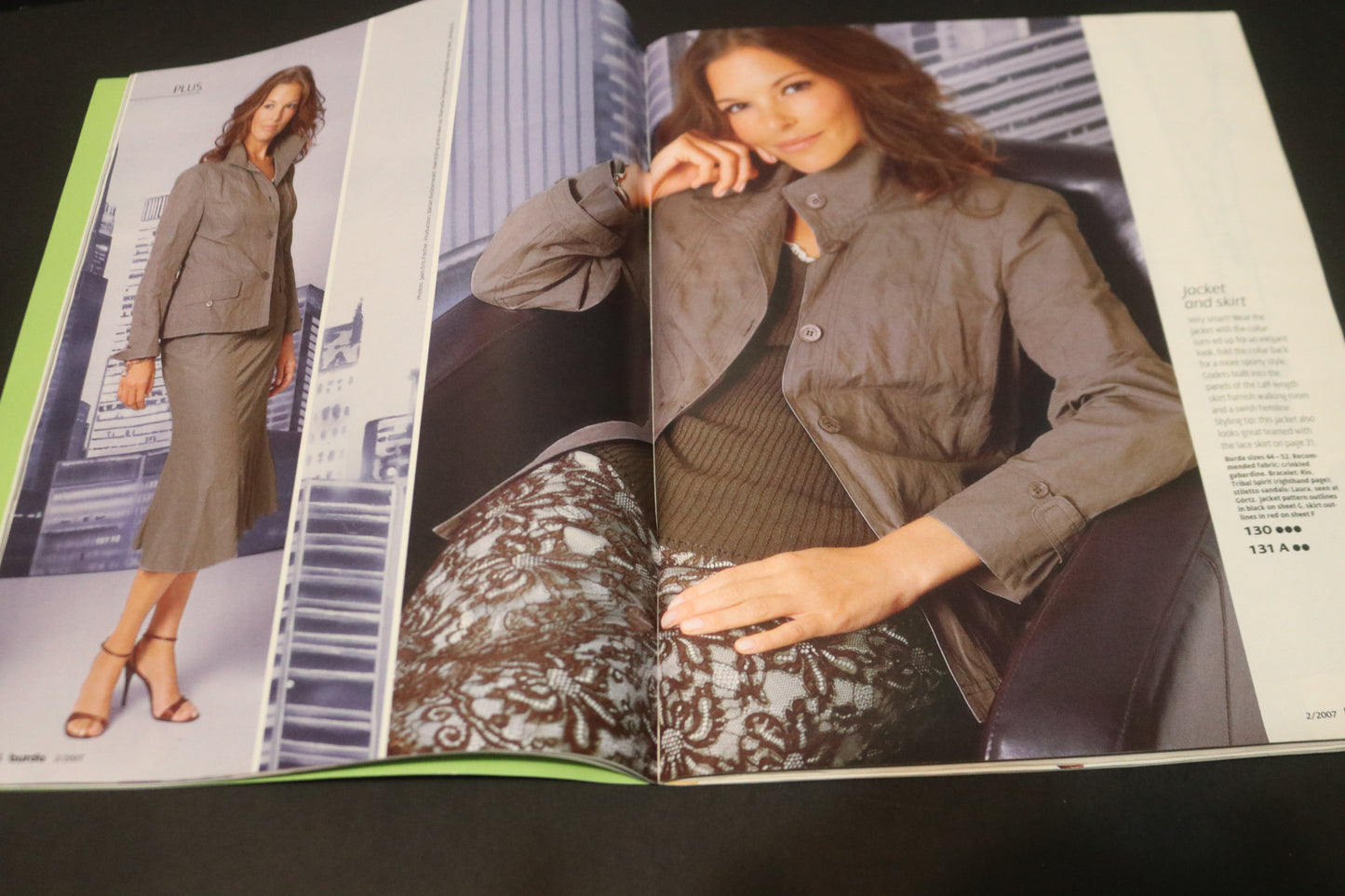ENGLISH Febraury 2007 Burda A World of Fashion Sewing Magazine with Pattern Insert