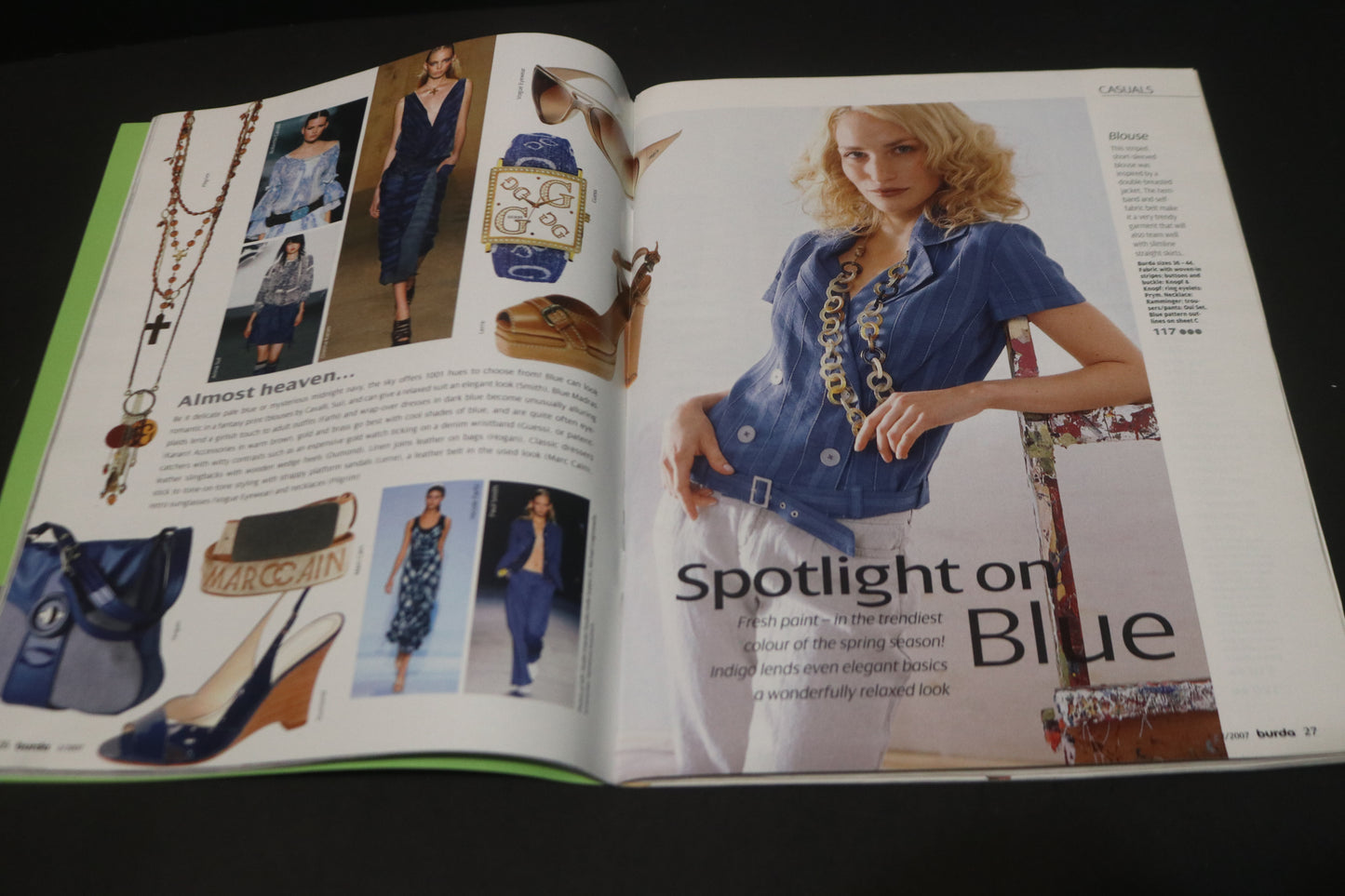 ENGLISH Febraury 2007 Burda A World of Fashion Sewing Magazine with Pattern Insert