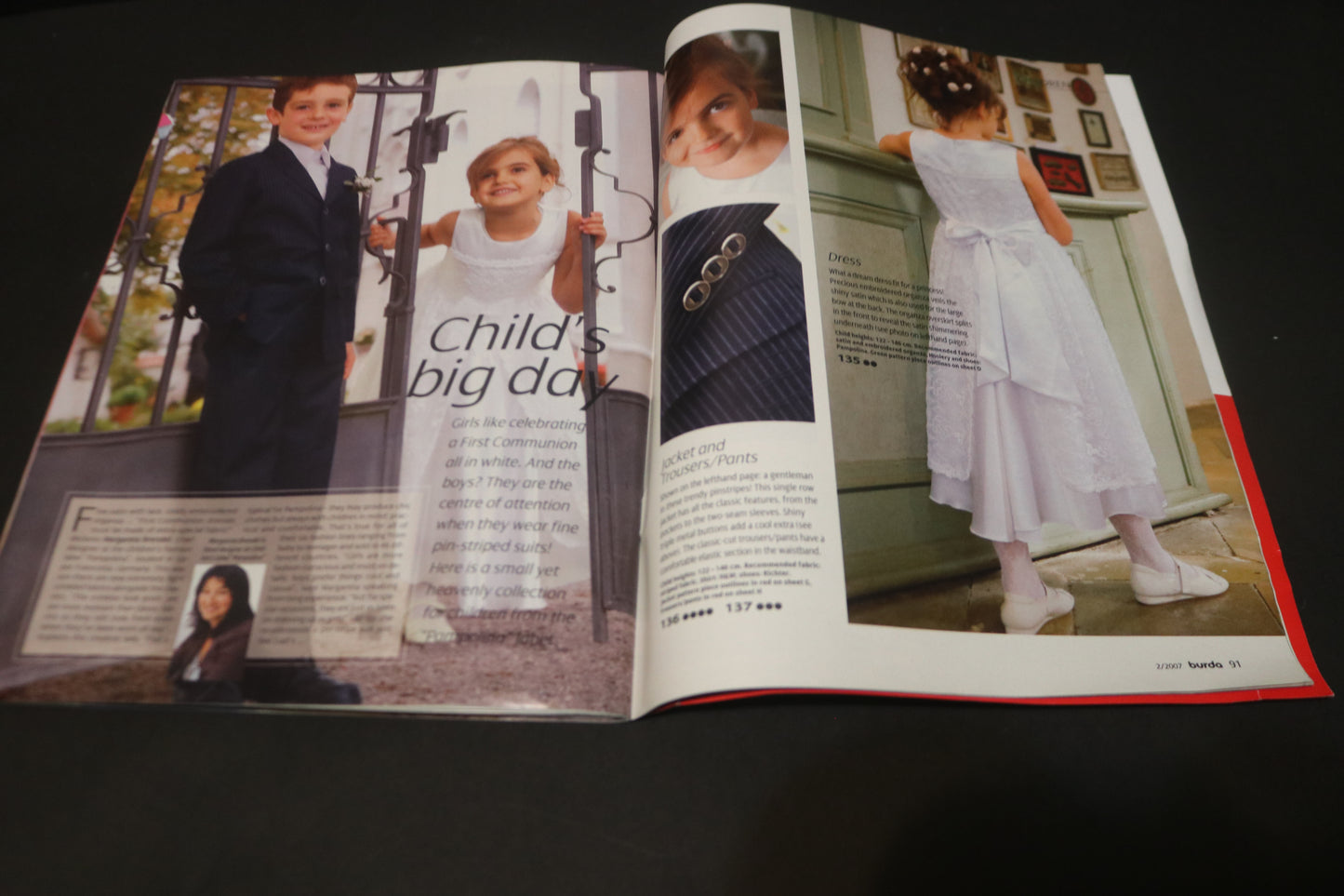 ENGLISH Febraury 2007 Burda A World of Fashion Sewing Magazine with Pattern Insert