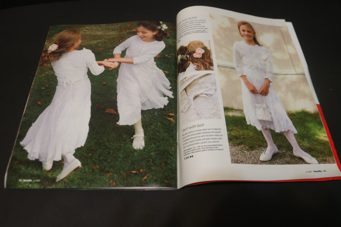ENGLISH Febraury 2007 Burda A World of Fashion Sewing Magazine with Pattern Insert