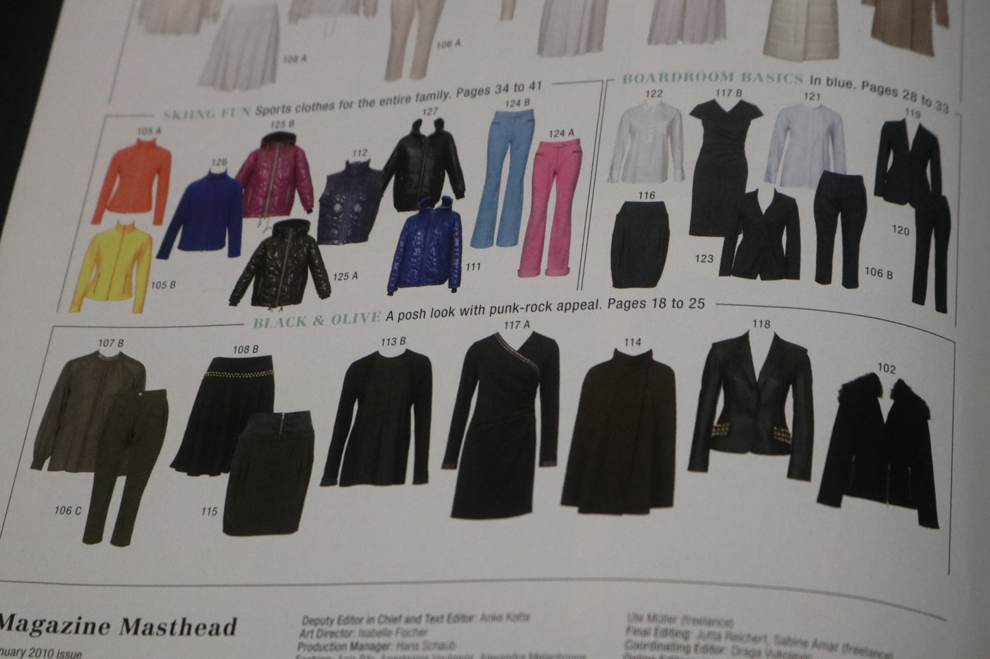 ENGLISH Burda Style Sewing Magazine with Pattern Insert - January 2010