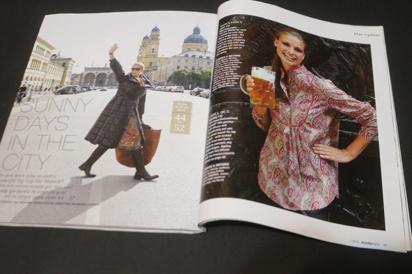 ENGLISH Burda Style Sewing Magazine with Pattern Insert - January 2010