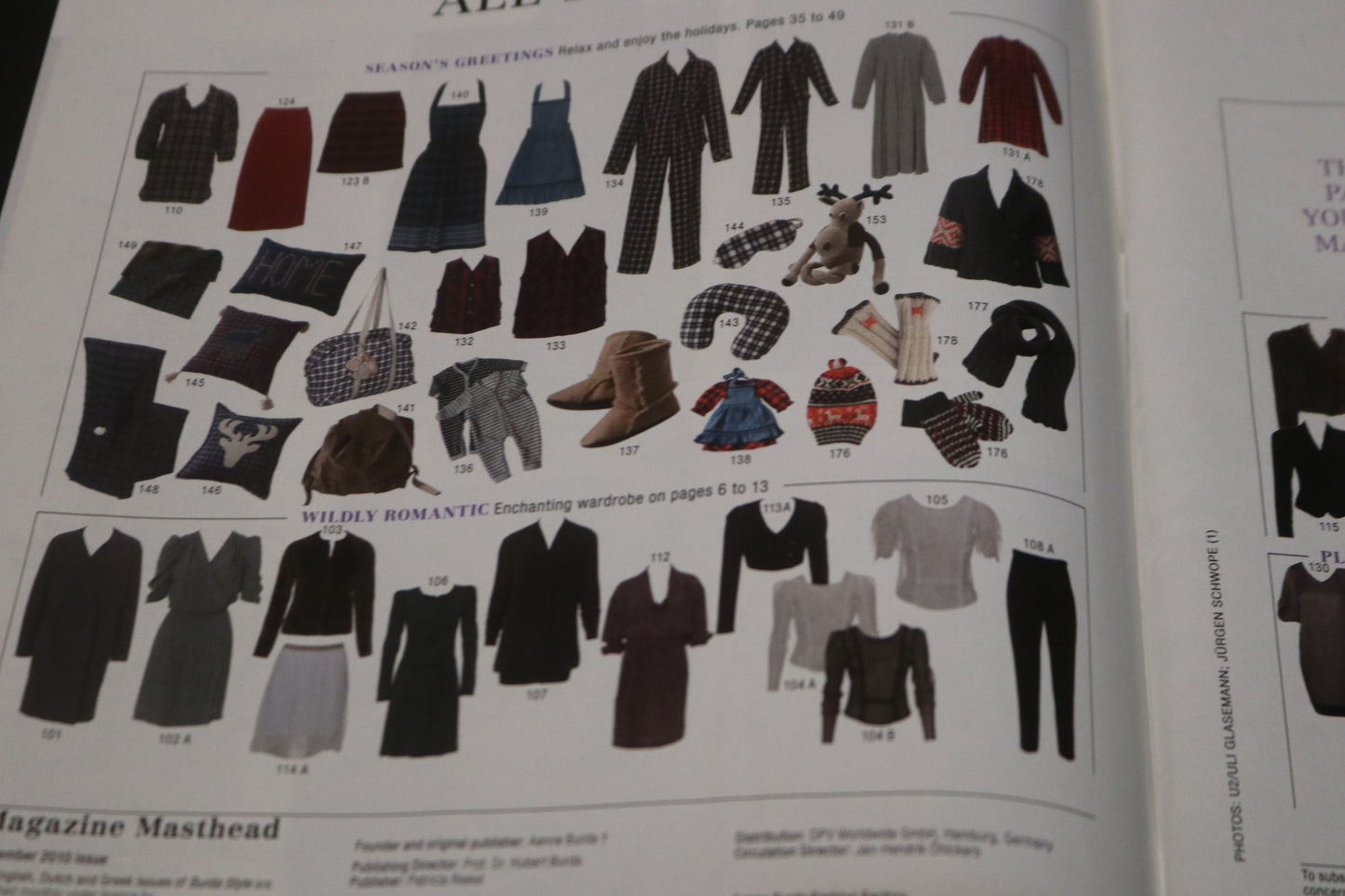 ENGLISH Burda Style Sewing Magazine with Pattern Insert - December 2010