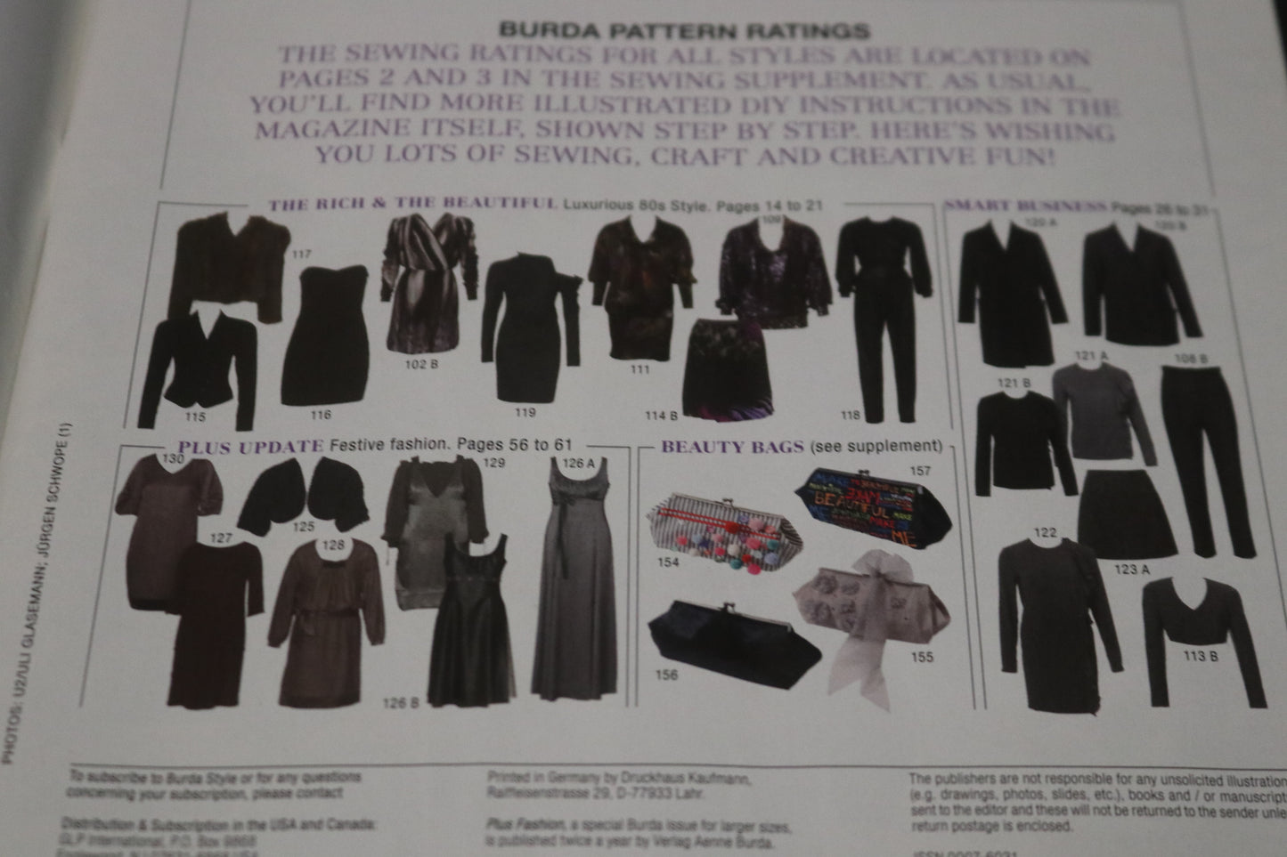 ENGLISH Burda Style Sewing Magazine with Pattern Insert - December 2010