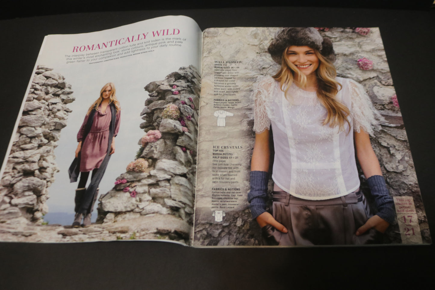 ENGLISH Burda Style Sewing Magazine with Pattern Insert - December 2010