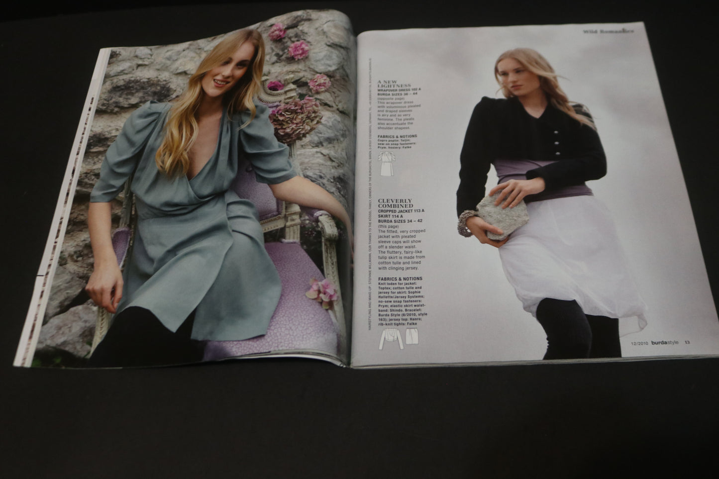 ENGLISH Burda Style Sewing Magazine with Pattern Insert - December 2010