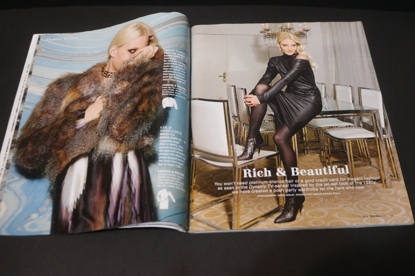 ENGLISH Burda Style Sewing Magazine with Pattern Insert - December 2010