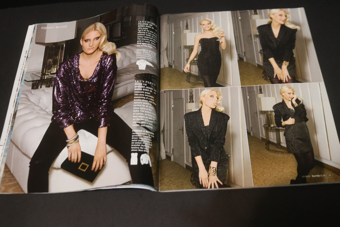 ENGLISH Burda Style Sewing Magazine with Pattern Insert - December 2010