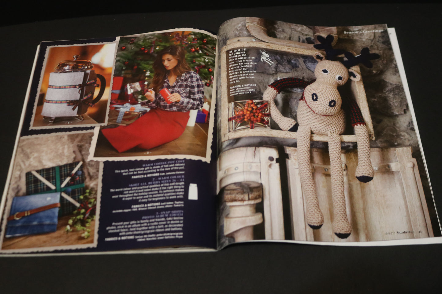 ENGLISH Burda Style Sewing Magazine with Pattern Insert - December 2010