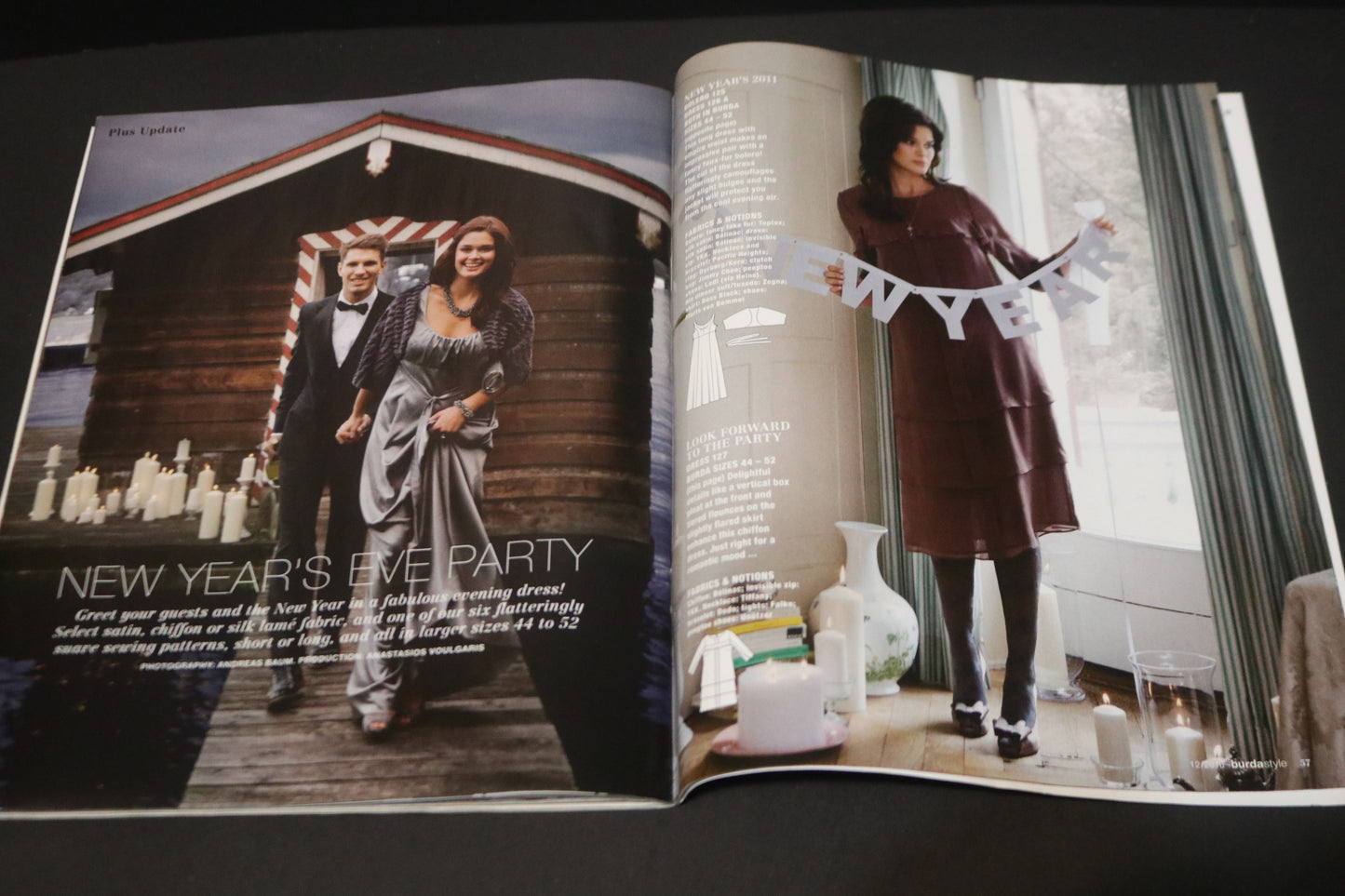 ENGLISH Burda Style Sewing Magazine with Pattern Insert - December 2010