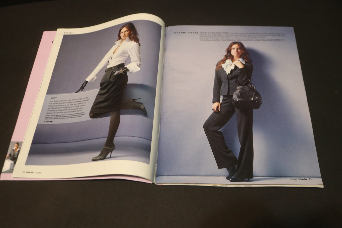 ENGLISH September 2006 Burda A World of Fashion Sewing Magazine with Pattern Insert