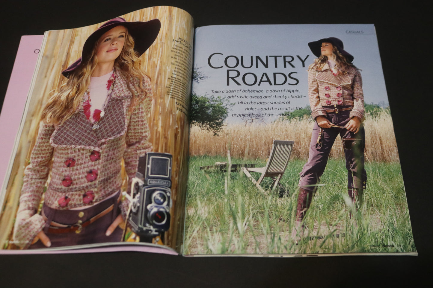 ENGLISH September 2006 Burda A World of Fashion Sewing Magazine with Pattern Insert
