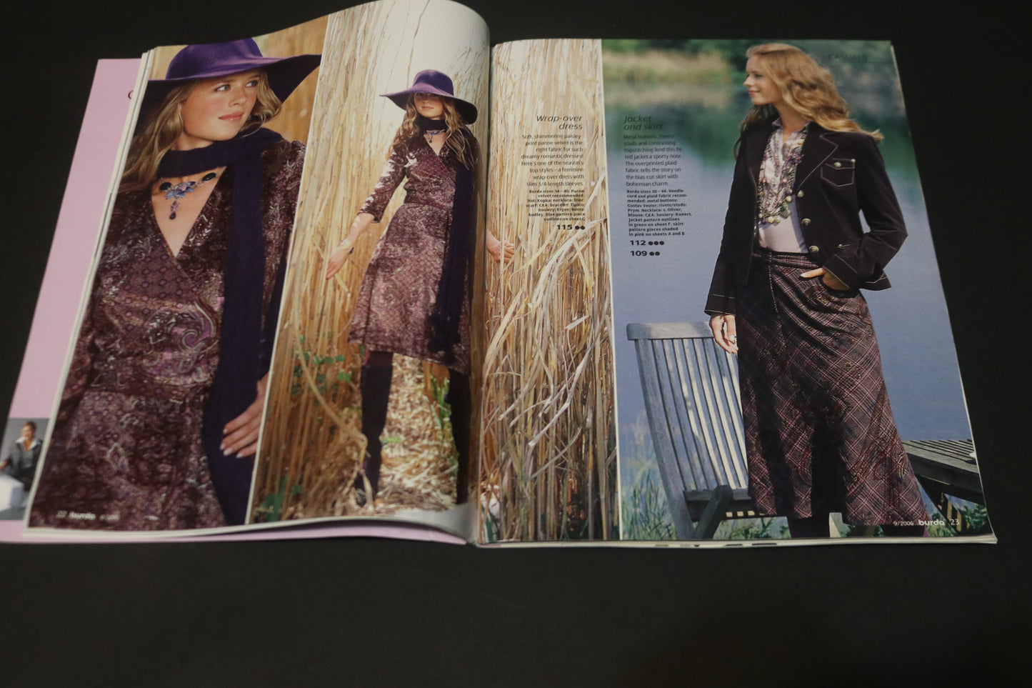 ENGLISH September 2006 Burda A World of Fashion Sewing Magazine with Pattern Insert