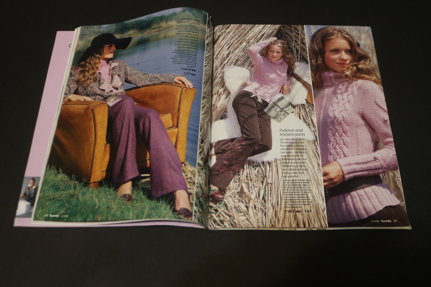 ENGLISH September 2006 Burda A World of Fashion Sewing Magazine with Pattern Insert