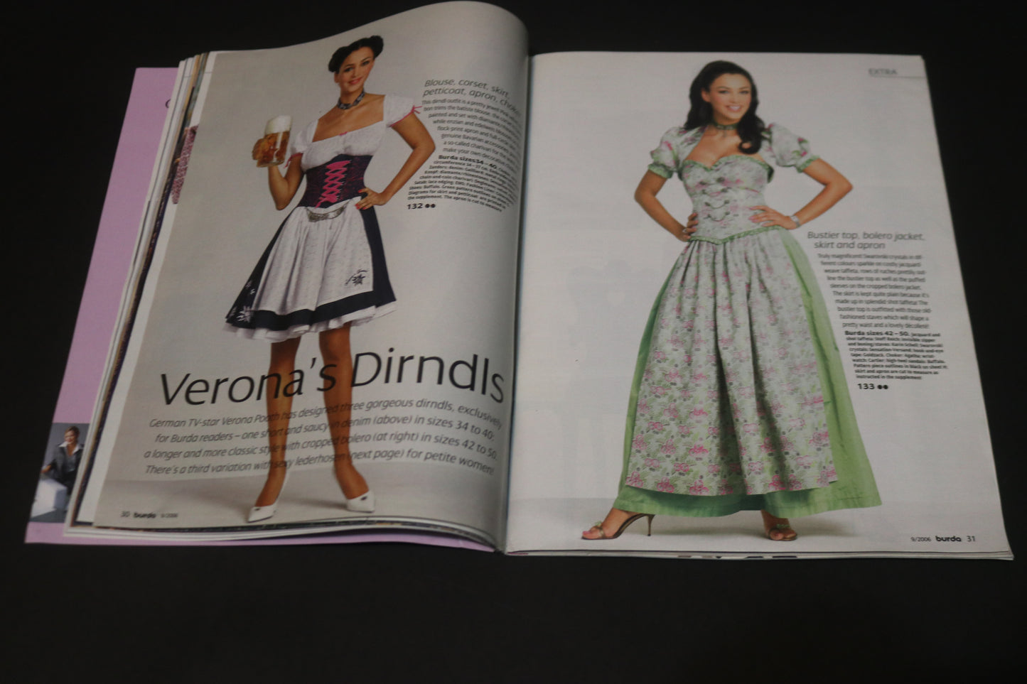 ENGLISH September 2006 Burda A World of Fashion Sewing Magazine with Pattern Insert