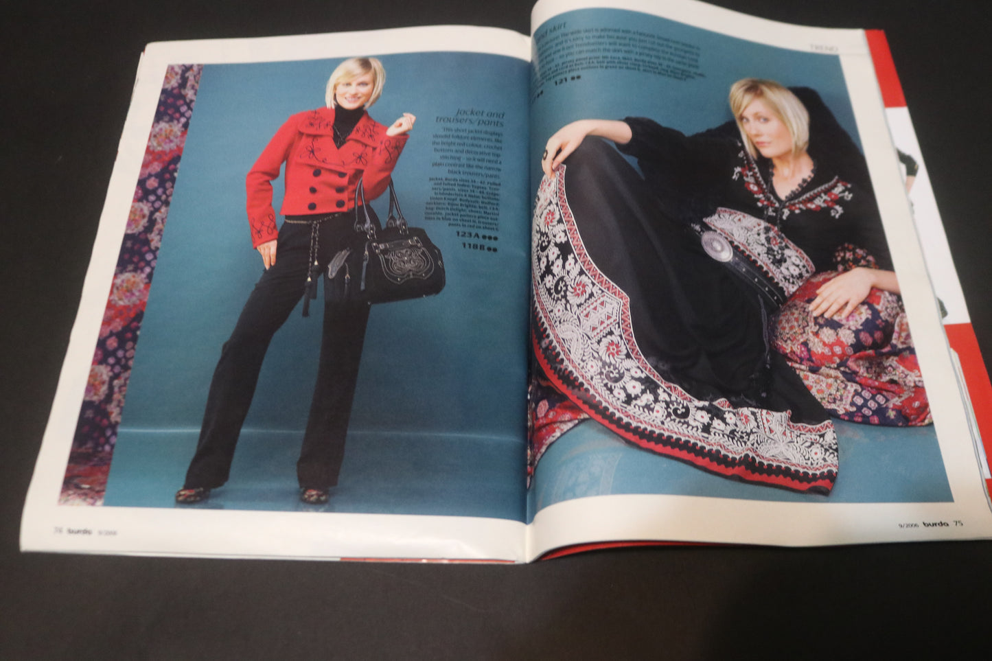 ENGLISH September 2006 Burda A World of Fashion Sewing Magazine with Pattern Insert