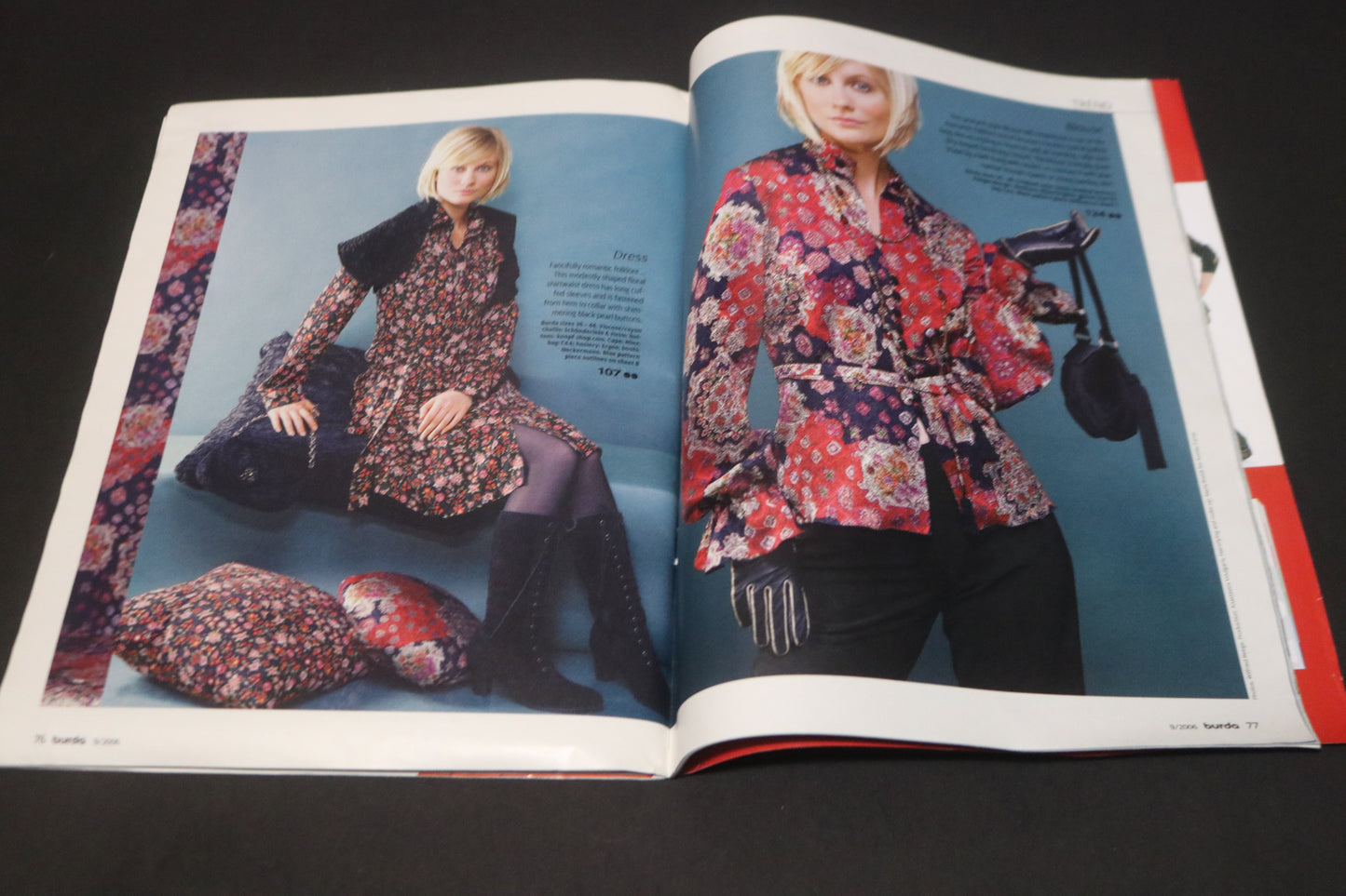 ENGLISH September 2006 Burda A World of Fashion Sewing Magazine with Pattern Insert
