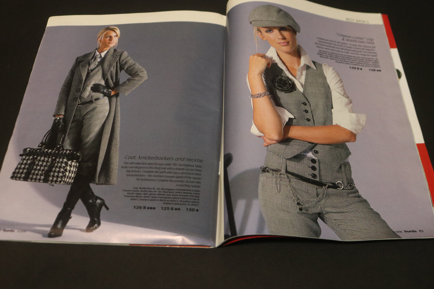ENGLISH September 2006 Burda A World of Fashion Sewing Magazine with Pattern Insert