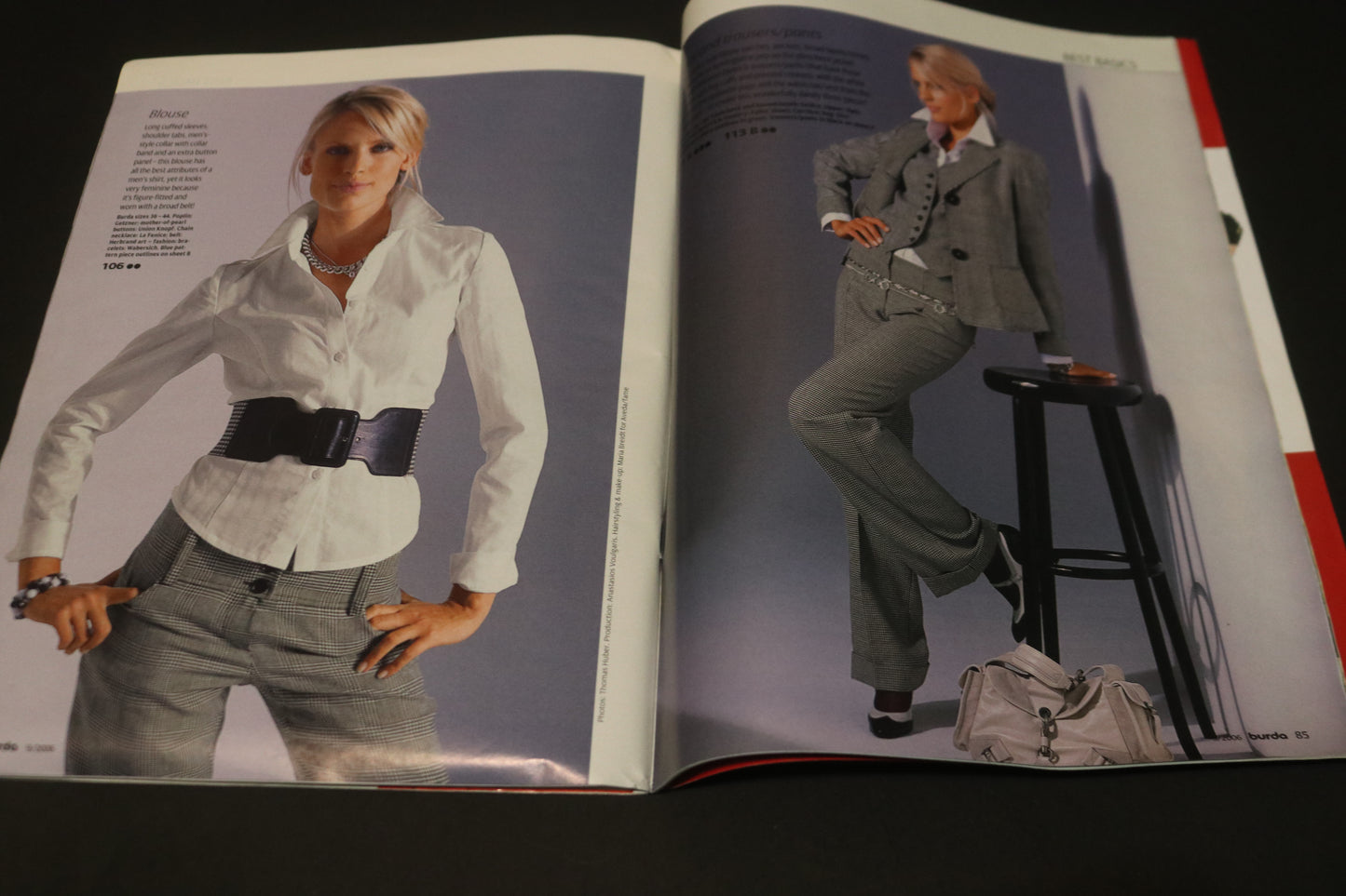 ENGLISH September 2006 Burda A World of Fashion Sewing Magazine with Pattern Insert