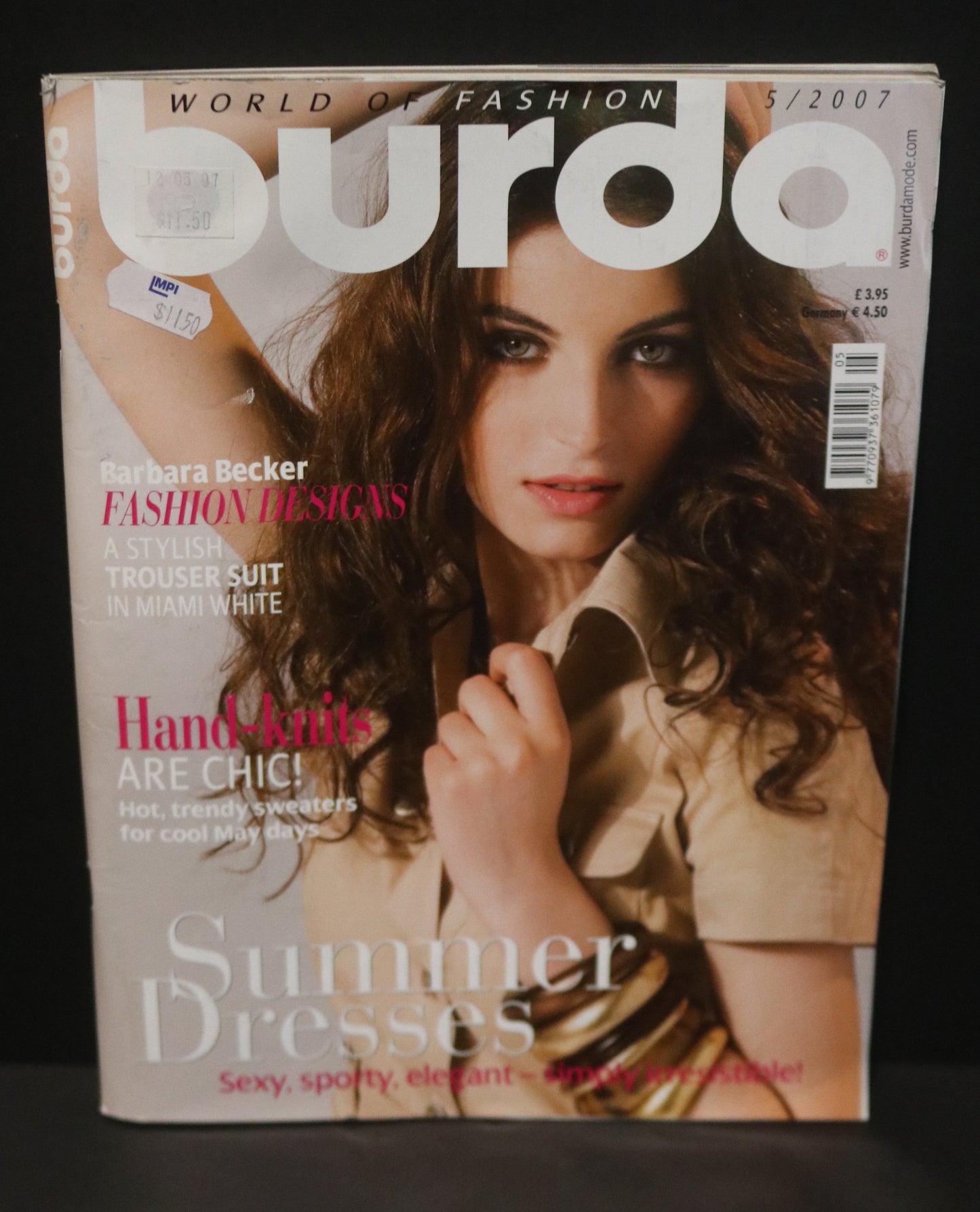 ENGLISH May 2007 Burda A World of Fashion Sewing Magazine with Pattern Insert