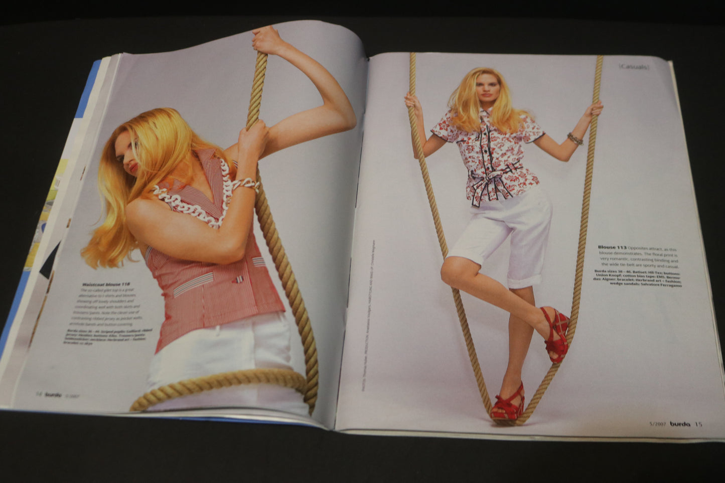 ENGLISH May 2007 Burda A World of Fashion Sewing Magazine with Pattern Insert
