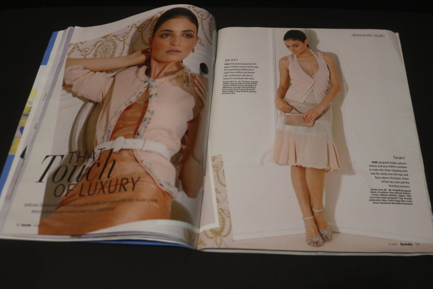 ENGLISH May 2007 Burda A World of Fashion Sewing Magazine with Pattern Insert