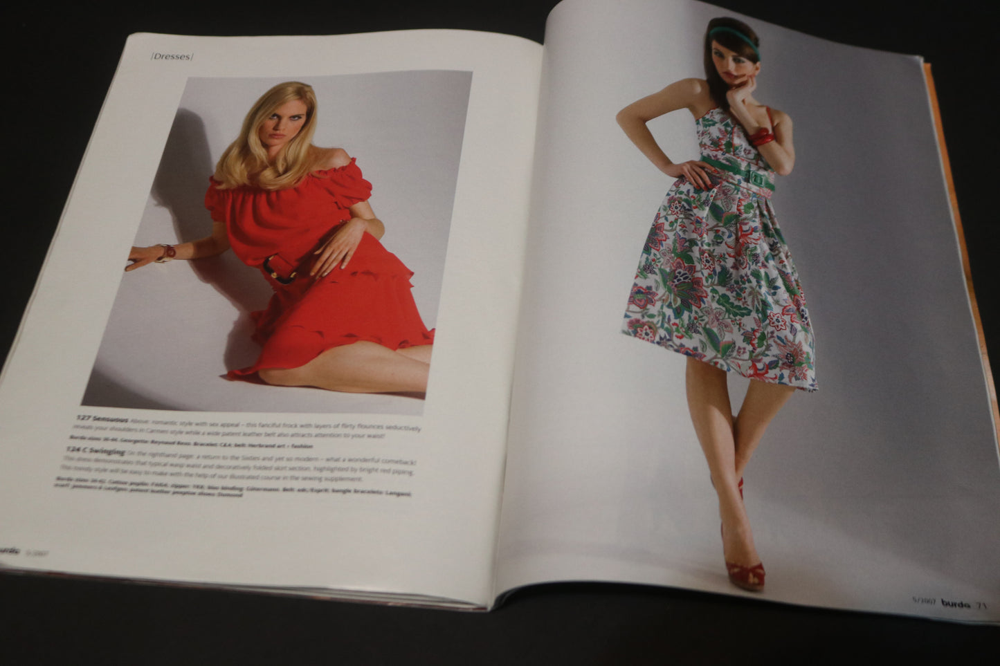 ENGLISH May 2007 Burda A World of Fashion Sewing Magazine with Pattern Insert