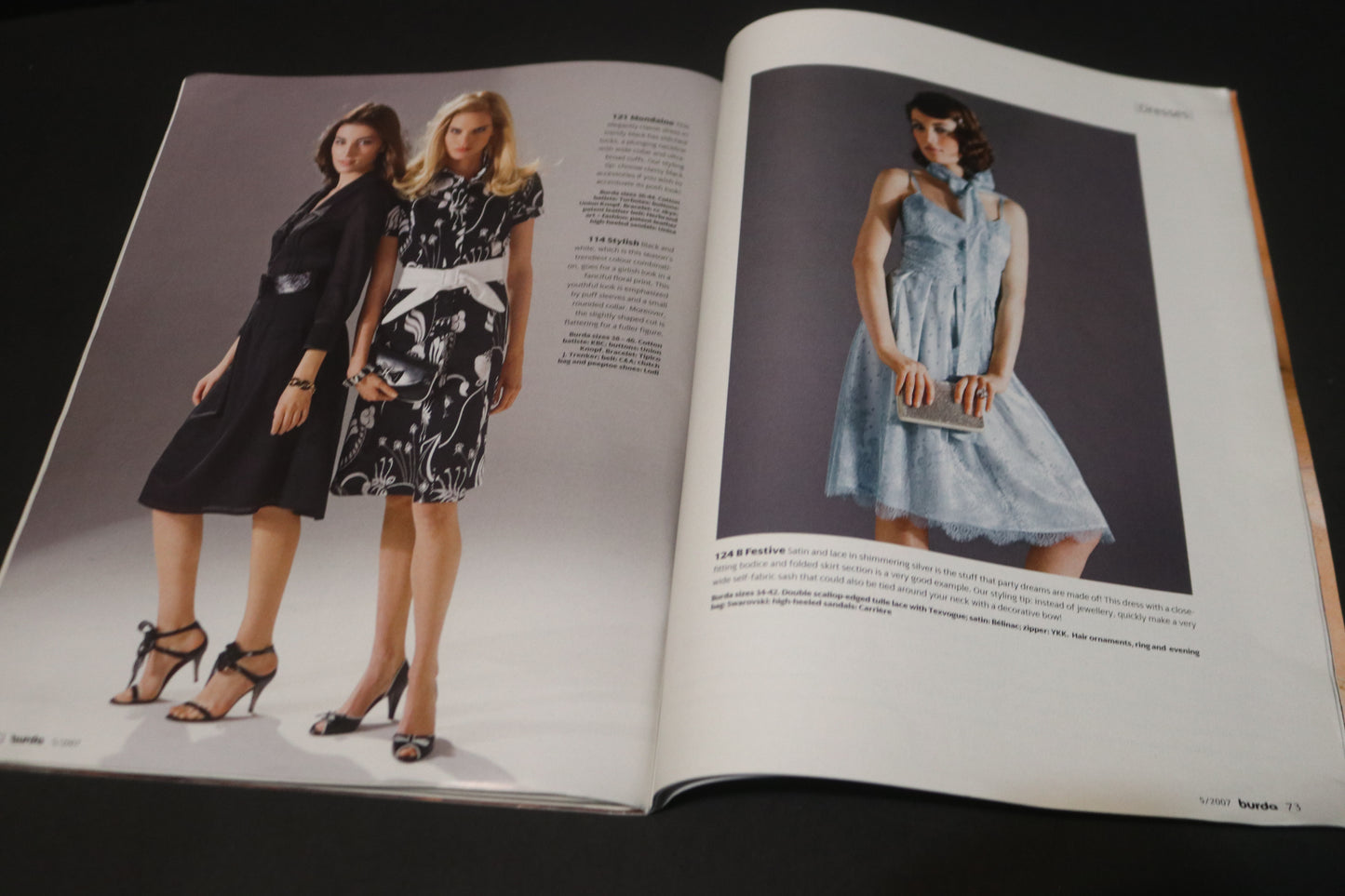 ENGLISH May 2007 Burda A World of Fashion Sewing Magazine with Pattern Insert